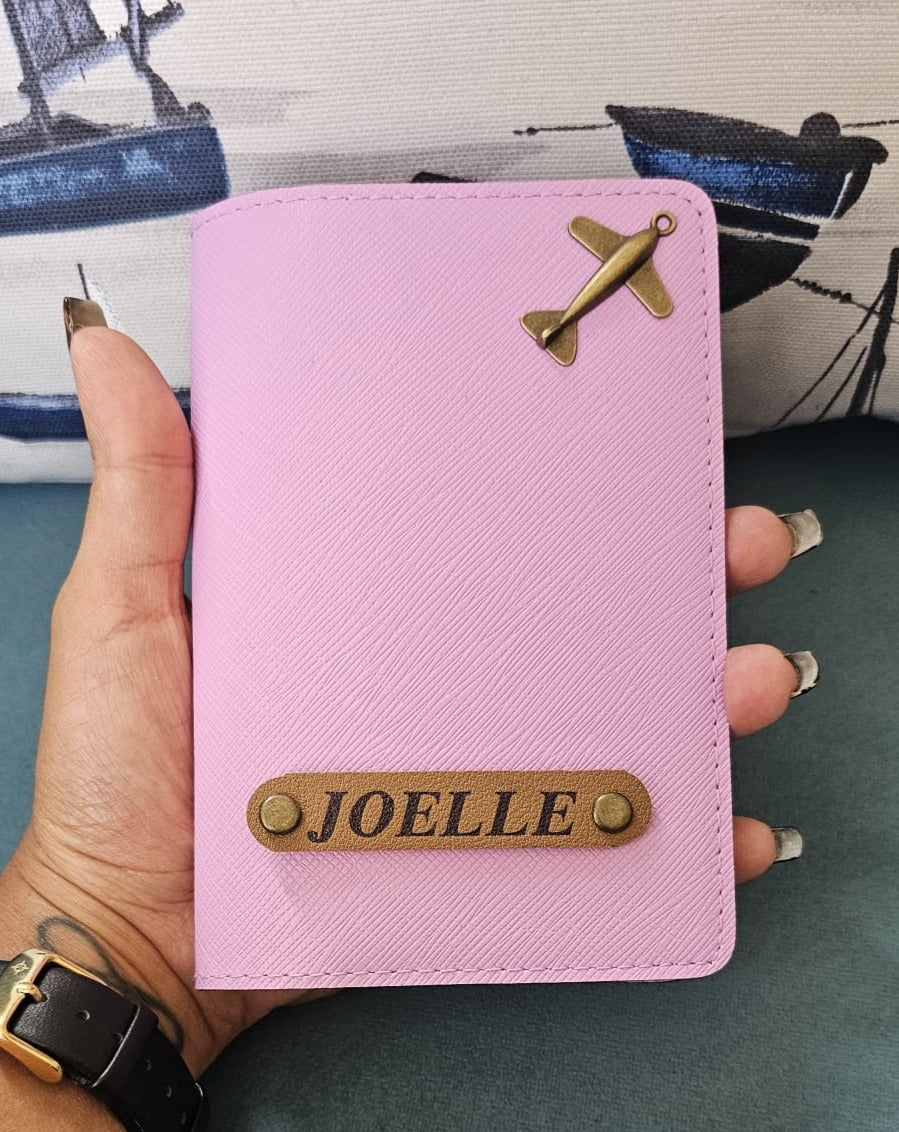 Customized Passport Cover with Airplane