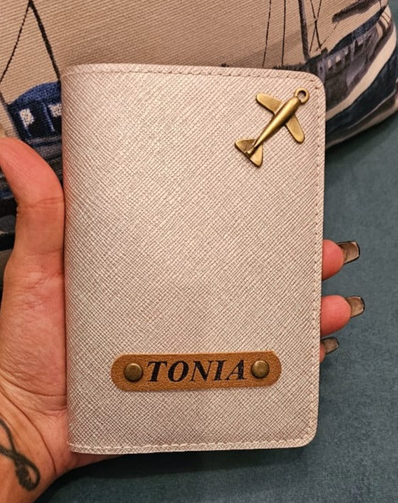 Customized Passport Cover with Airplane