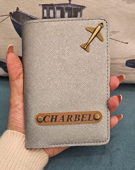 Customized Passport Cover with Airplane