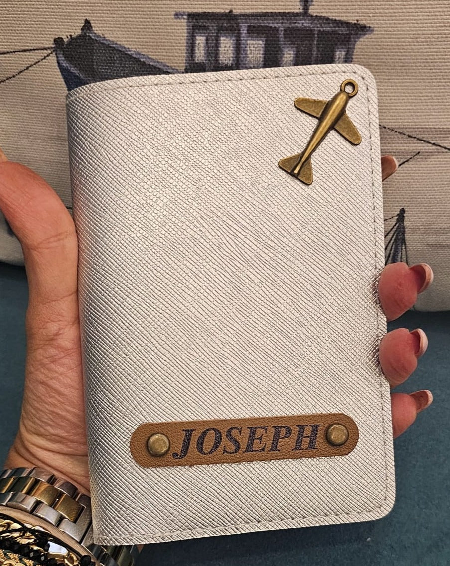 Customized Passport Cover with Airplane