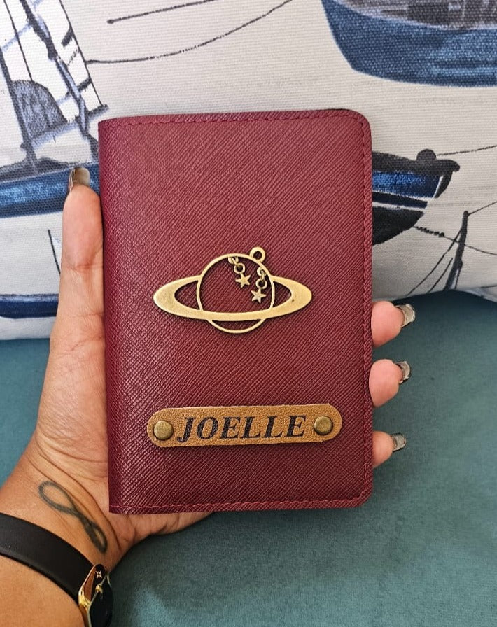 Customized Passport Cover with Globe