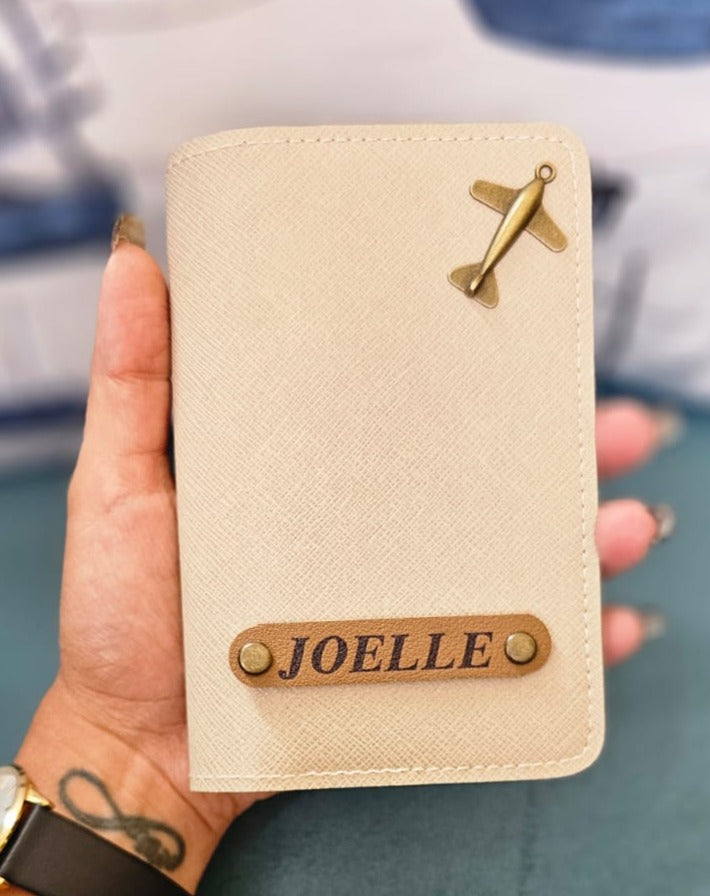 Customized Passport Cover with Airplane