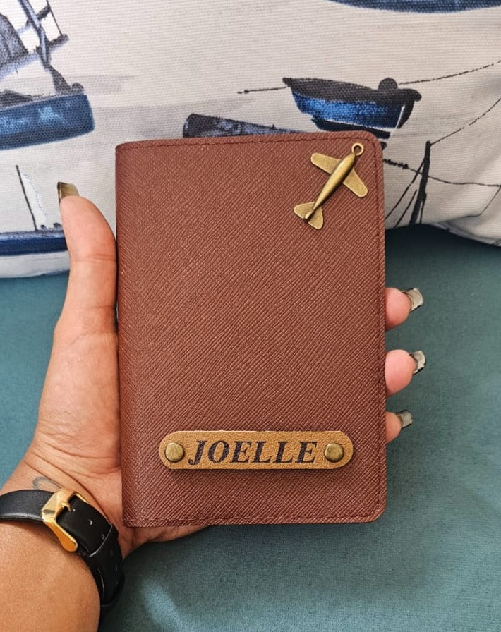 Customized Passport Cover with Airplane