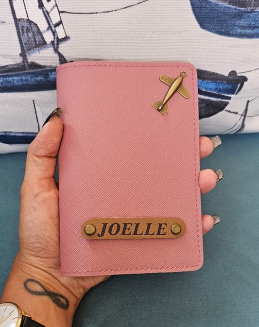 Customized Passport Cover with Airplane