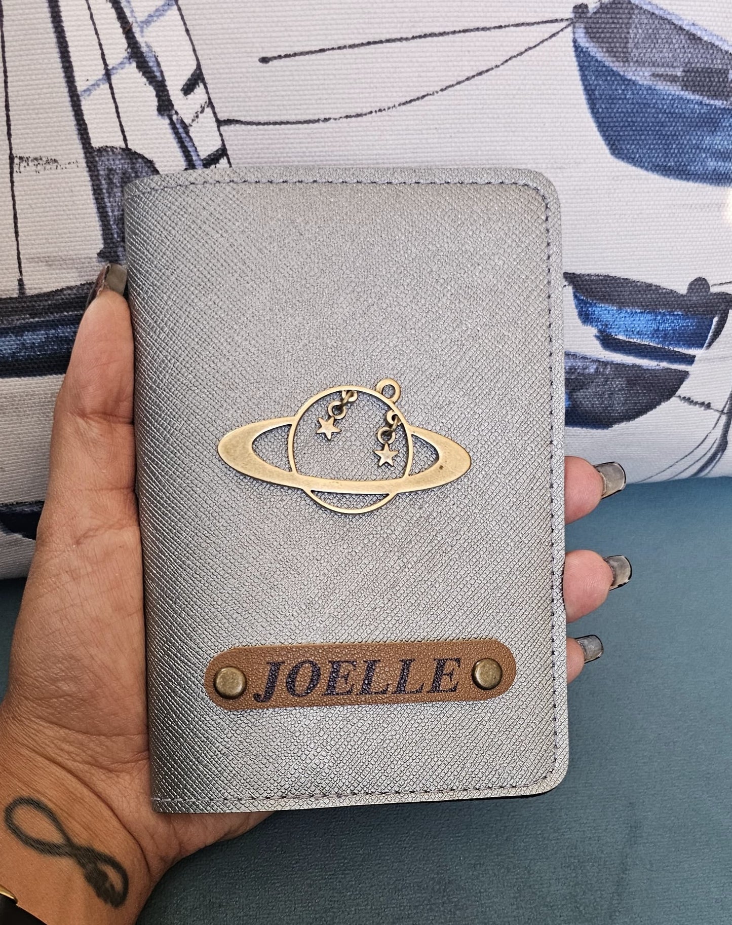 Customized Passport Cover with Globe