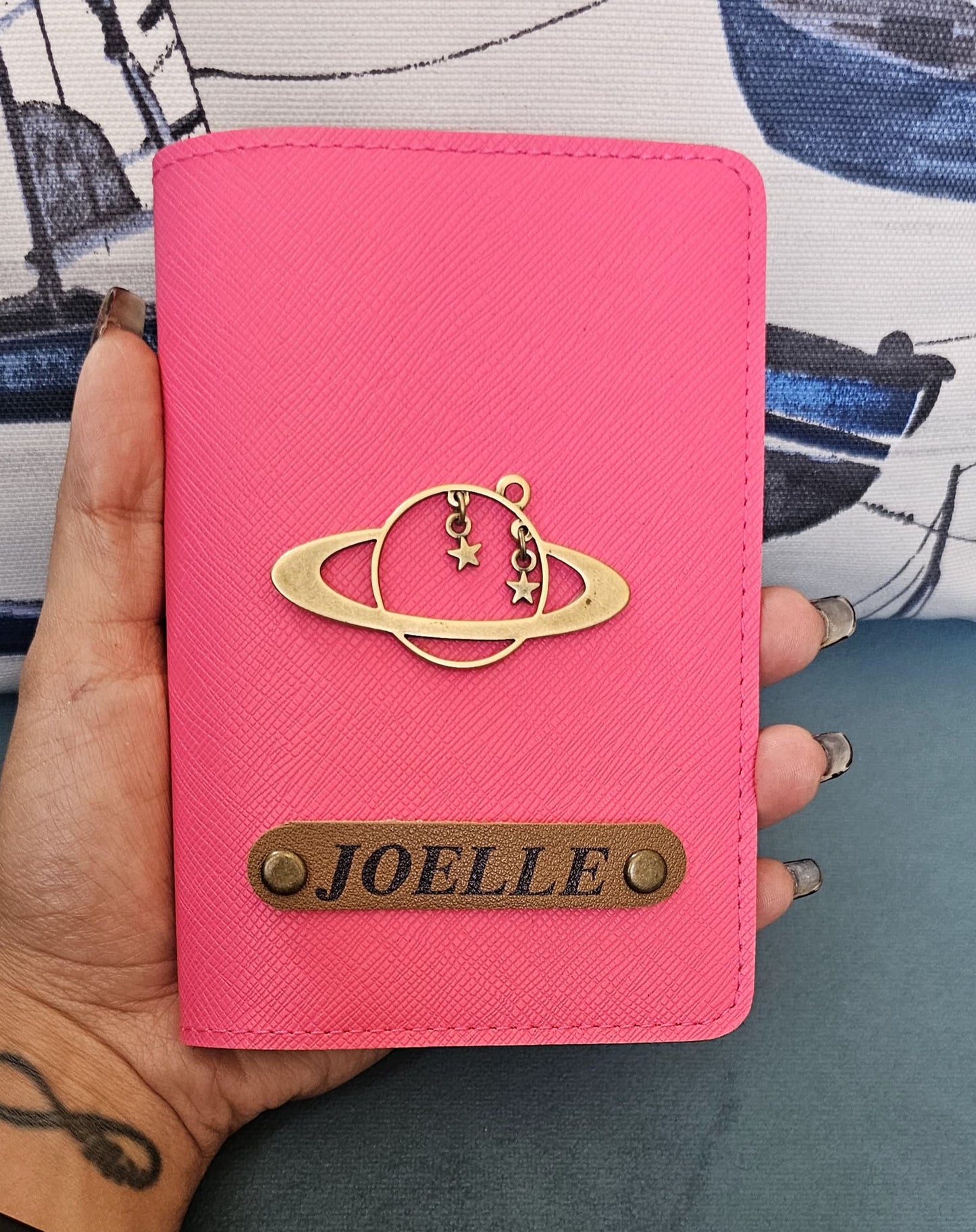 Customized Passport Cover with Globe