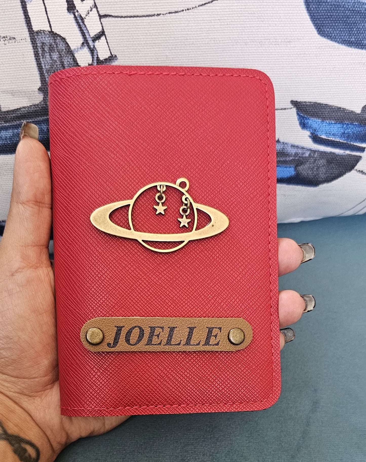 Customized Passport Cover with Globe