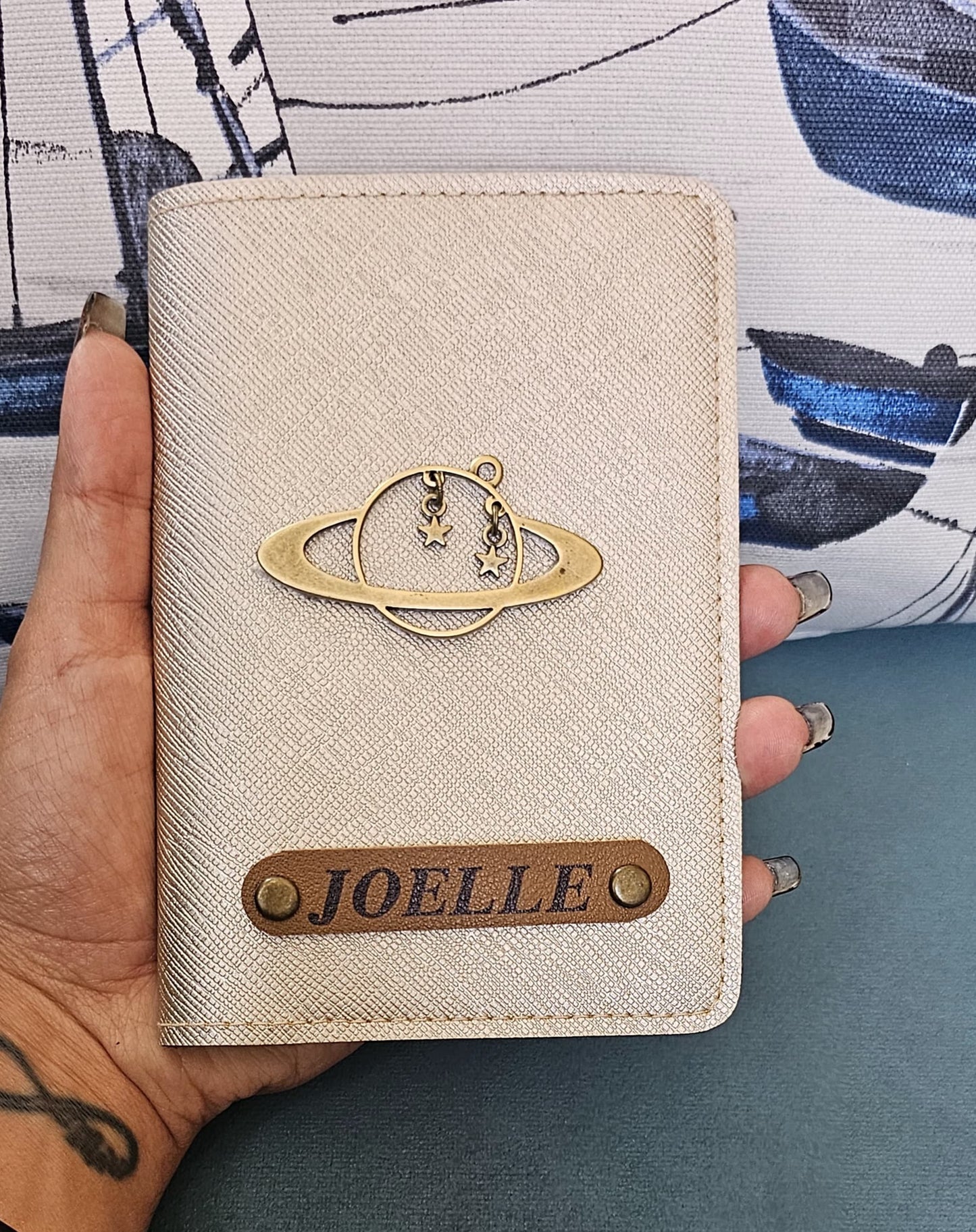 Customized Passport Cover with Globe