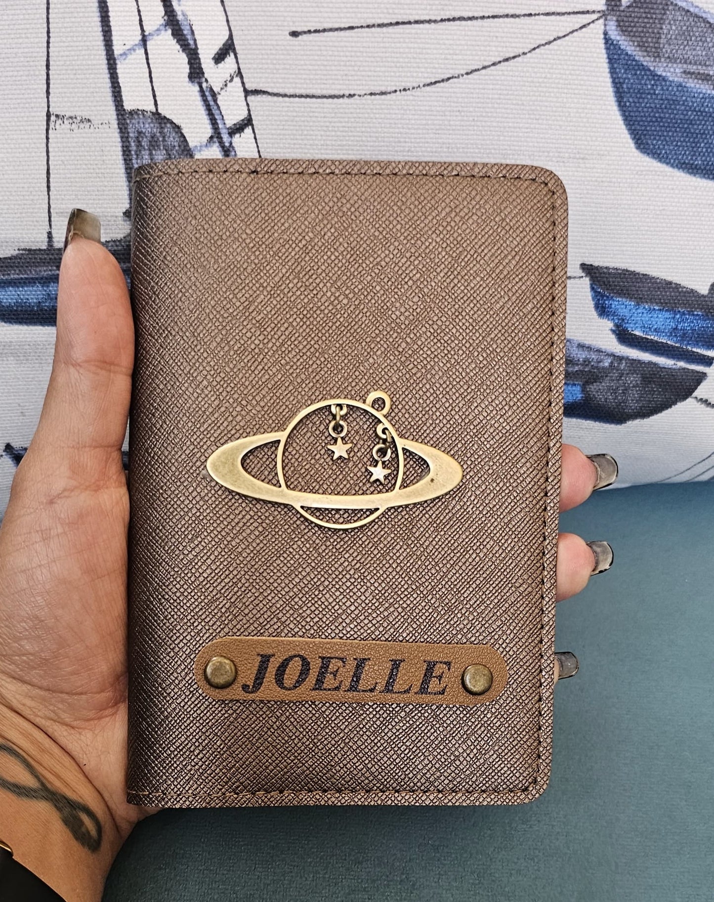 Customized Passport Cover with Globe