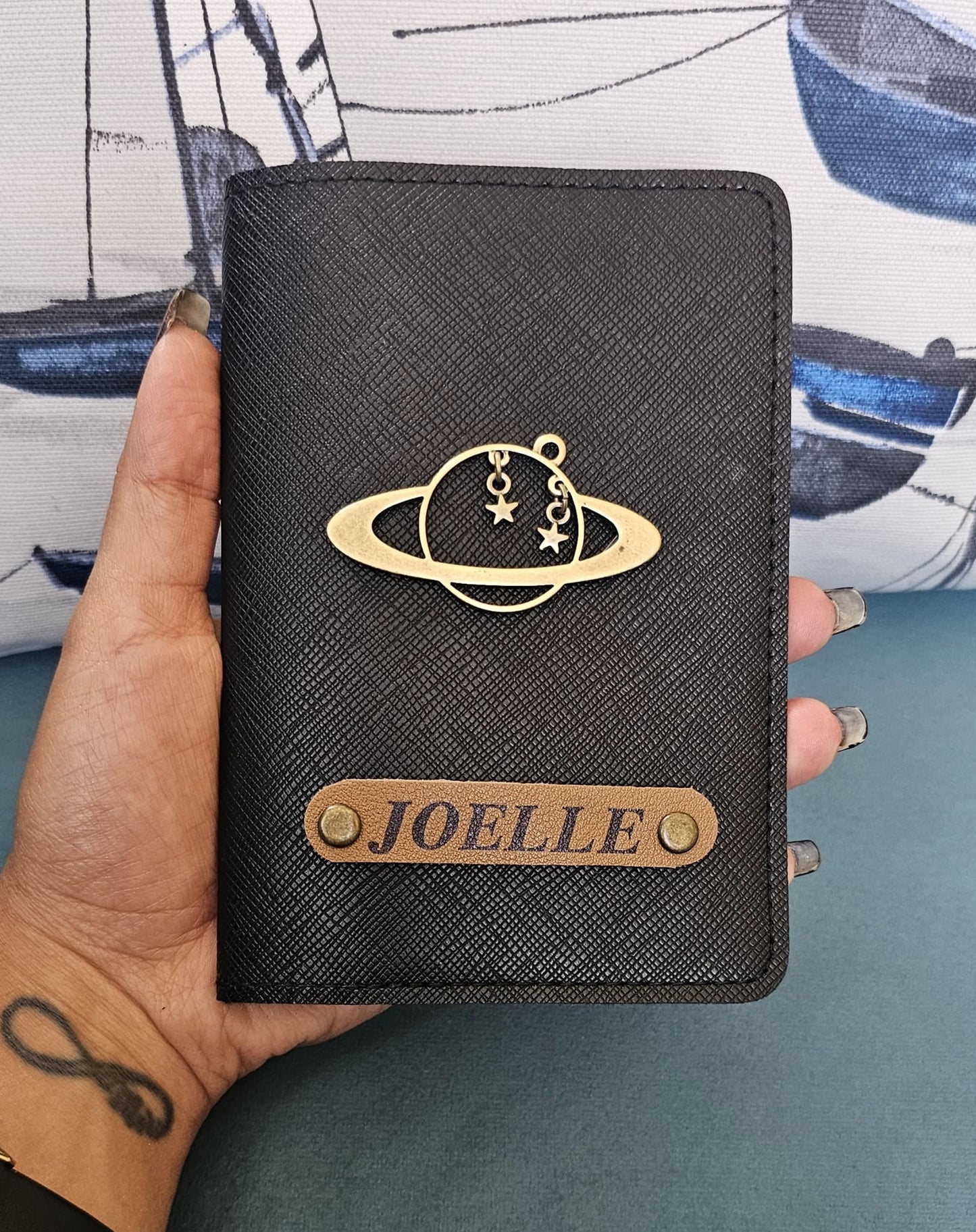 Customized Passport Cover with Globe