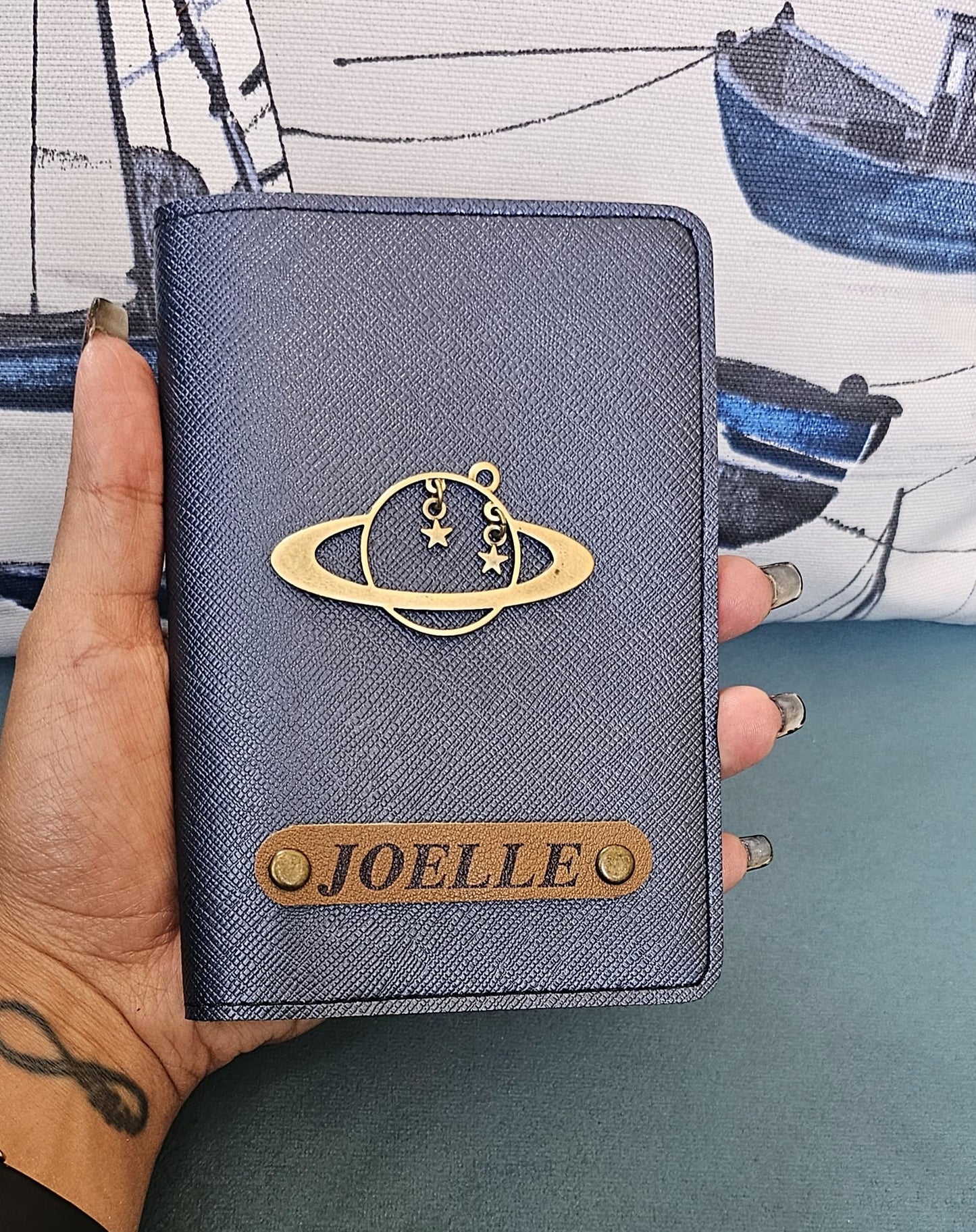 Customized Passport Cover with Globe