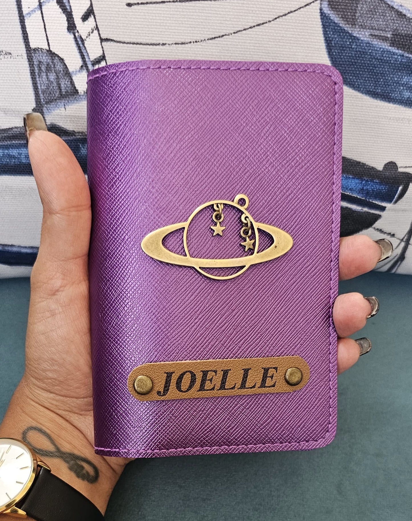 Customized Passport Cover with Globe