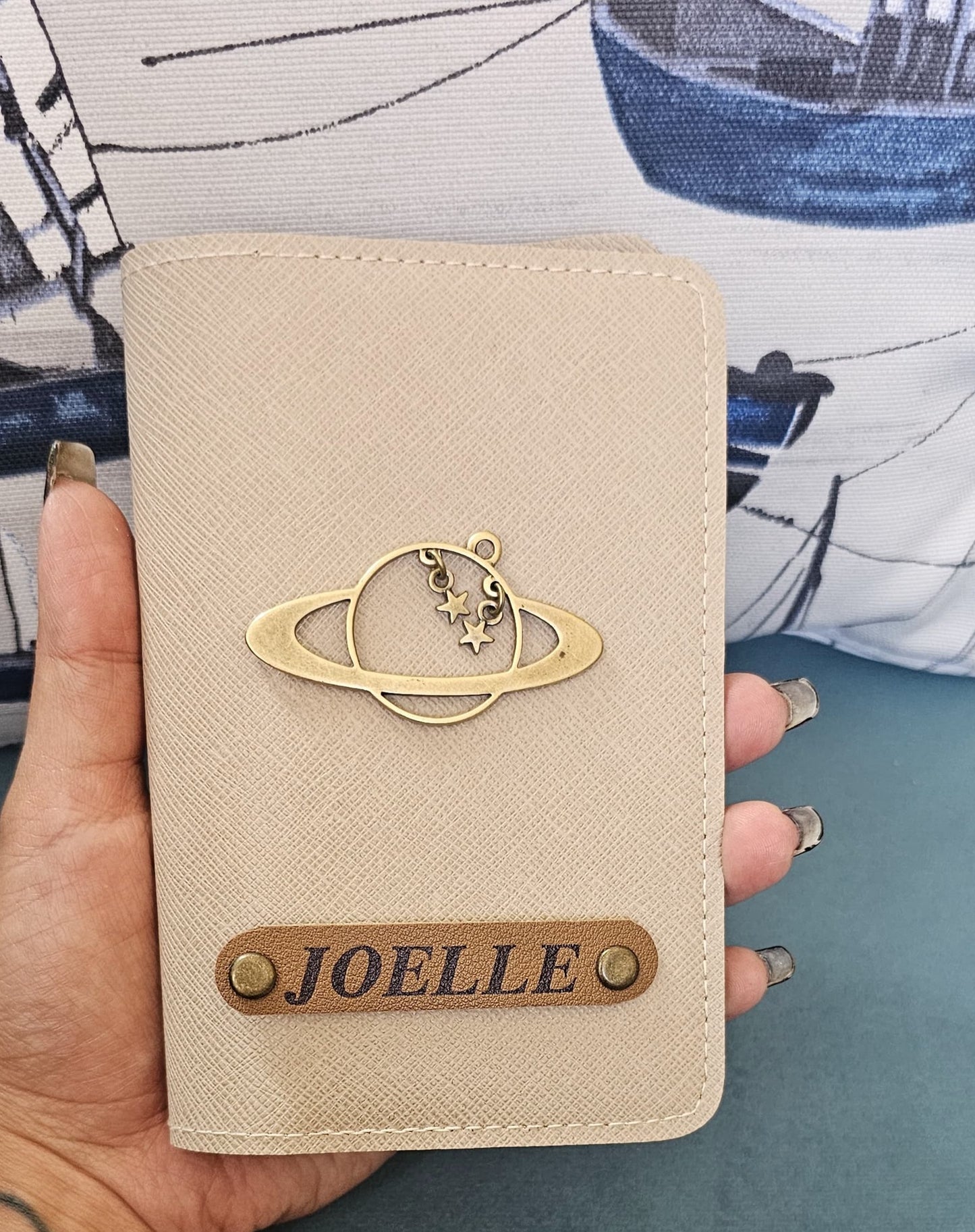 Customized Passport Cover with Globe