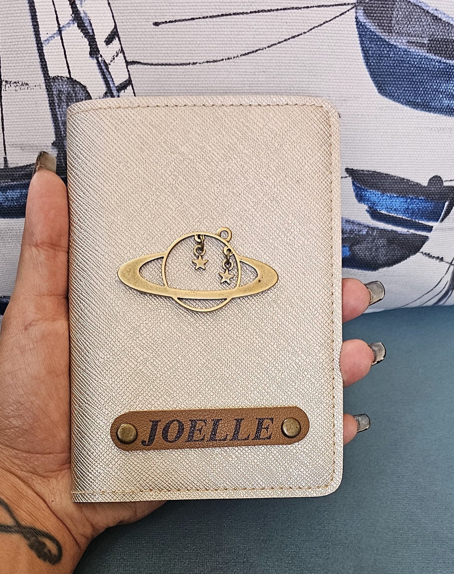 Customized Passport Cover with Globe