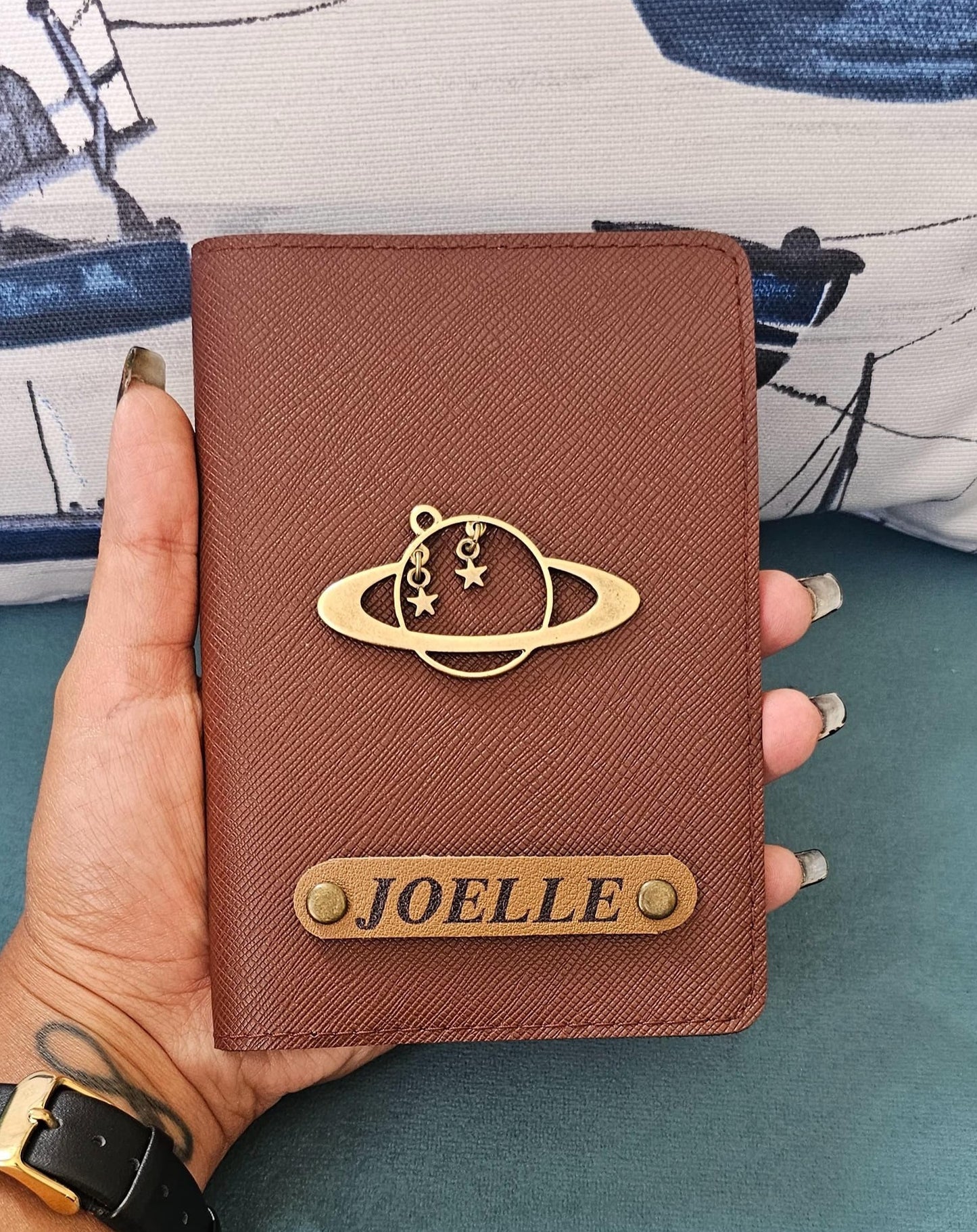 Customized Passport Cover with Globe